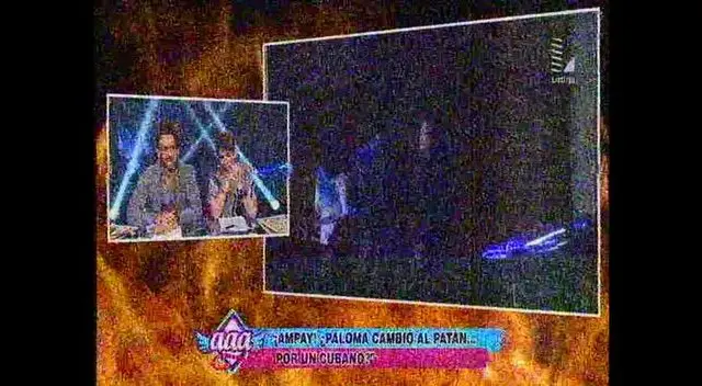 Paloma y Papi, ampayados en karoke. Paloma y Papi, ampayados en karoke.