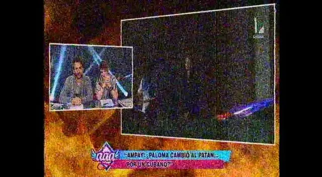 Paloma y Papi, ampayados en karoke. Paloma y Papi, ampayados en karoke.