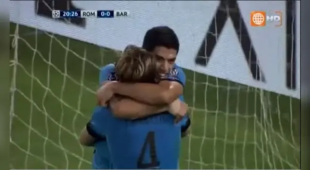 Suárez anota el primero para los culés