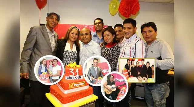 Artistas visitaron redacción para felicitarnos por nuestro 31 aniversario.