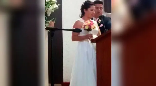 Rosario Ponce en su boda.