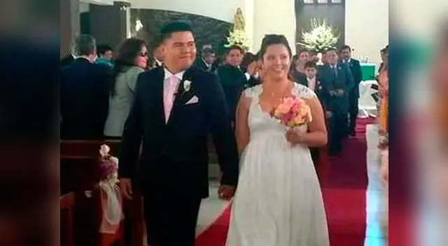 Rosario Ponce en su boda.