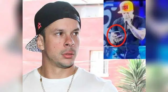 Mario Hart olvidó que debía animar un show y dejar de lado el celular.