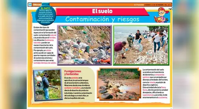 El suelo: contaminación y riesgos.