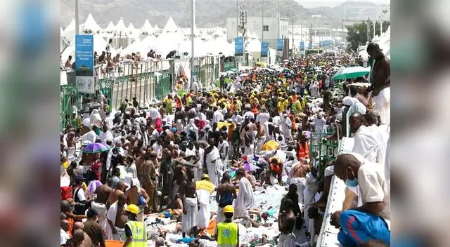 Esta imagen grafica magnitud de la tragedia ocurrida en medio de ritual del Islam.