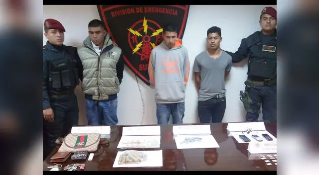 Policía logró dar con responsables de atraco