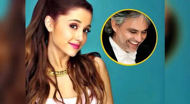 Ariana Grande y Andrea Bocelli.