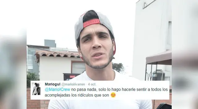 Mario Irivarren contestó los calificativos que recibió. Mario Irivarren contestó los calificativos que recibió.