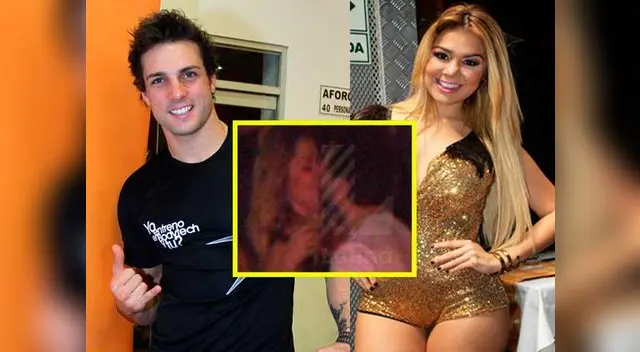 Nicola Porcella se luce muy feliz junto a Alexandra Méndez.