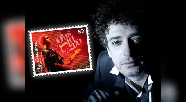 La imagen de la estampilla corresponde a una fotografía del músico en uno de sus conciertos