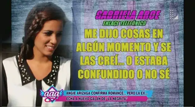 Gabriela Arce sostiene que Alfredo estaría confundido. Gabriela Arce sostiene que Alfredo estaría confundido.