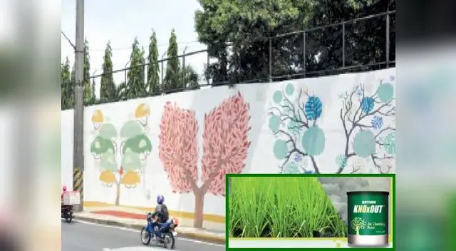 Un metro cuadrado de esta pintura equivale al trabajo de un árbol.  