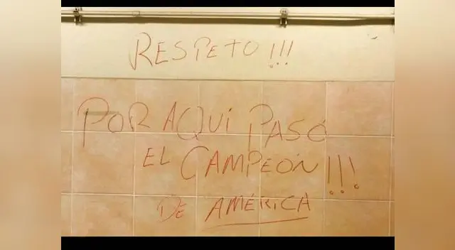 Crack chileno fue autor de las pintas en el vestuario del Nacional