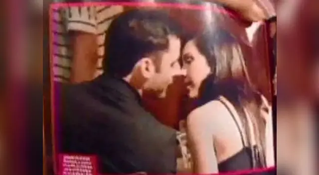 El papi está por besar a Paloma. 