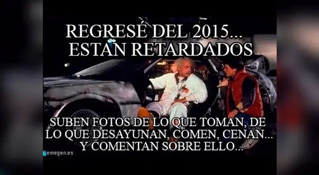 Ni 'Volver al futuro' se salvó de las bromas