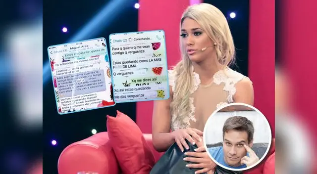 Mostró conversaciones por WhatsApp y audios