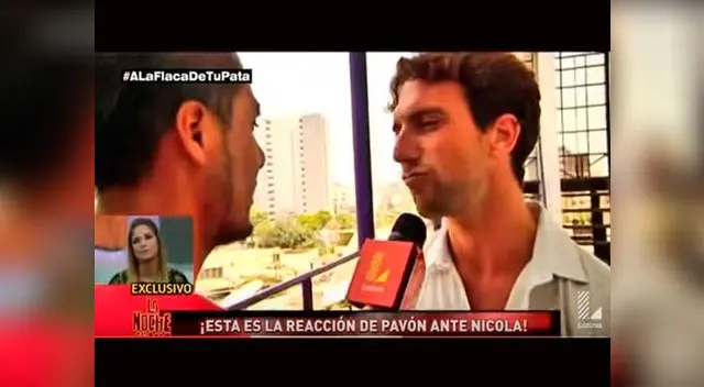 Antonio Pavón se ríe de su exsaliente, Doménica Delgado.