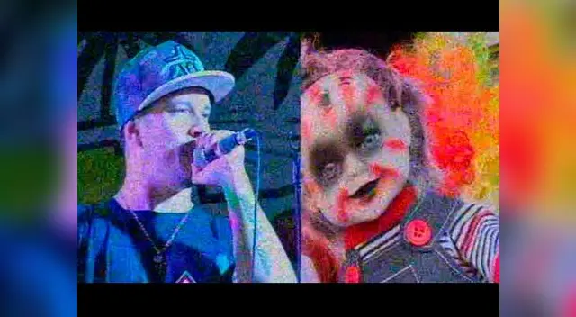 Mario Hart como Chucky. Mario Hart como Chucky.