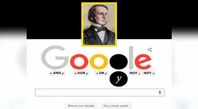 Doodle de George Boole.