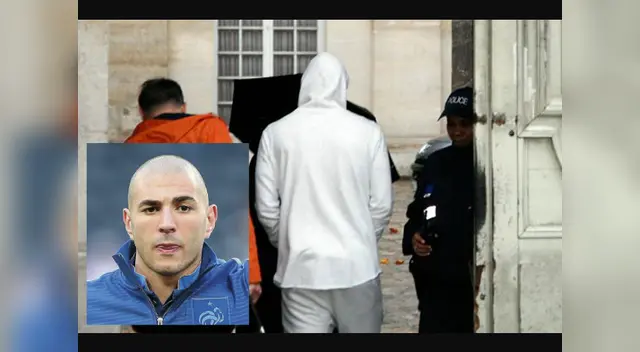 Llegó a la comisaría con una capucha en la cabeza y su abogado. Llegó a la comisaría con una capucha en la cabeza y su abogado.