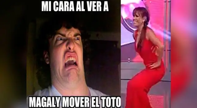 Magaly y su 'totó' que impactó al público.