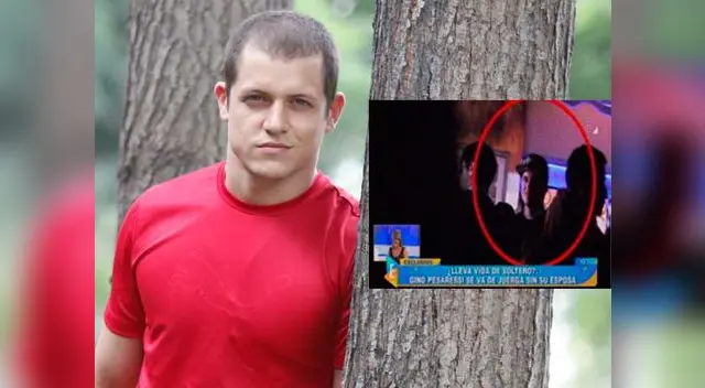 Gino Pesaressi salió a divertirse sin su esposa.