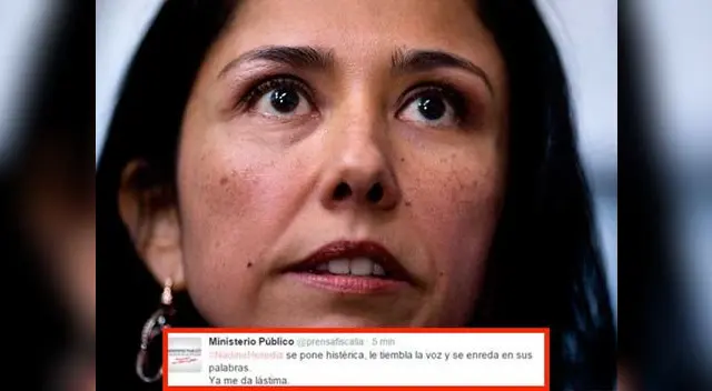 Ministerio Público criticó con duro mensaje a Nadine Heredia. Ministerio Público criticó con duro mensaje a Nadine Heredia.