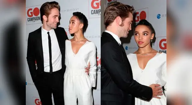 Robert Pattinson y FKA Twigs en noche de gala.