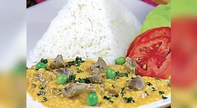 Guiso de quinua con riñón.