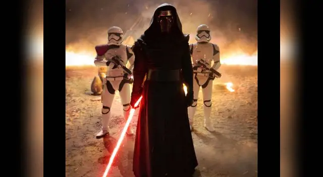 Kylo Ren es el nuevo villano de la cinta.