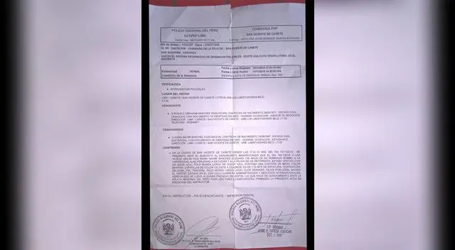 Kiara Sánchez Cuzcano y la denuncia de su desaparición. Kiara Sánchez Cuzcano y la denuncia de su desaparición.