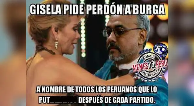 Gisela abraza a Manuel Burga. Gisela abraza a Manuel Burga.