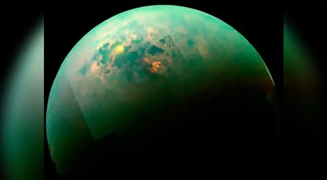 El aspecto de la luna de Saturno. El aspecto de la luna de Saturno.