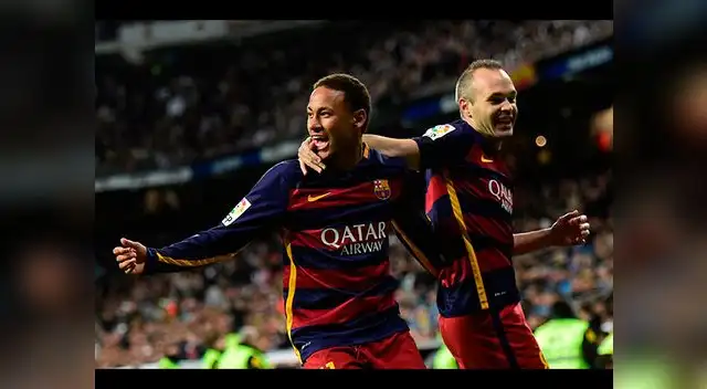 Neymar e Iniesta vienen de anotar en el derbi español Neymar e Iniesta vienen de anotar en el derbi español
