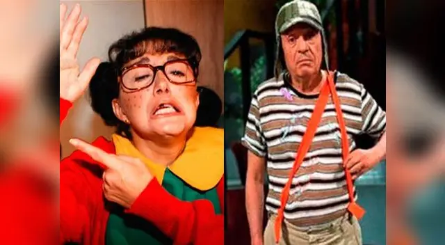 La Chilindrina y el Chavo del 8.