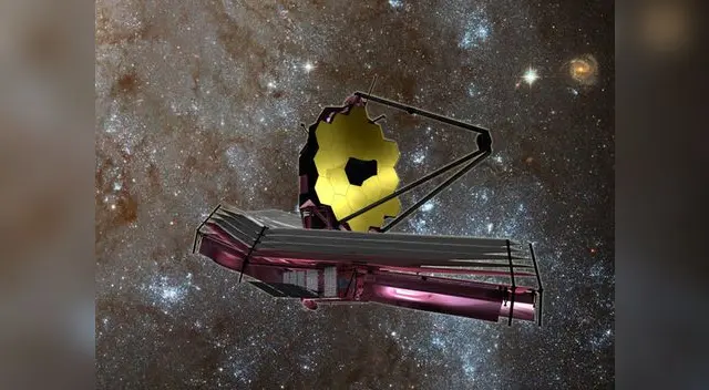 Posible apariencia del telescopio James Webb. 
