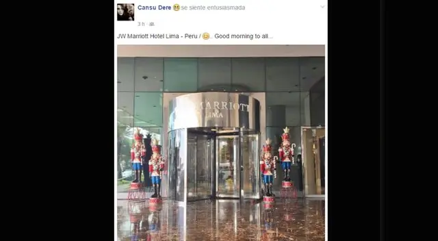 Actriz publicó en Facebook sus coordenadas.