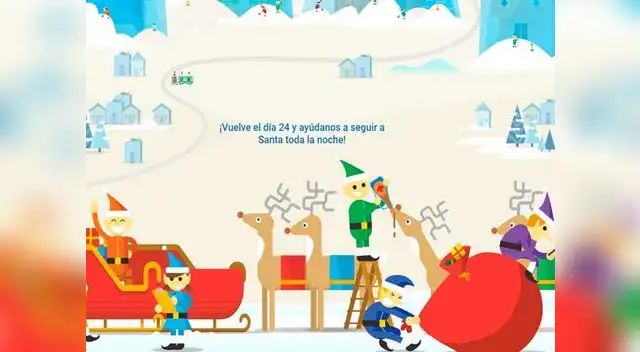 'Santa Tracker', divertida aplicación que se visualiza en Google.