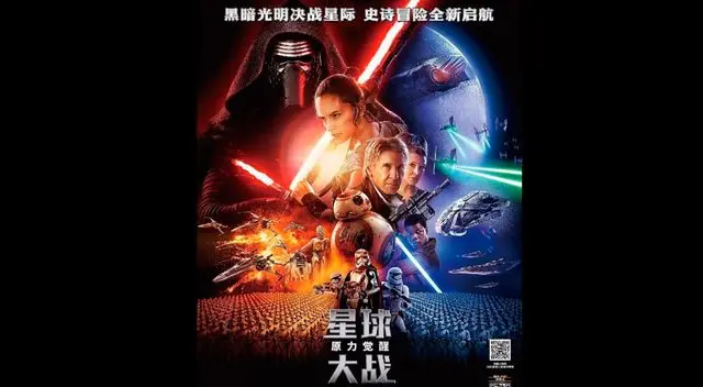 Star Wars póster chino