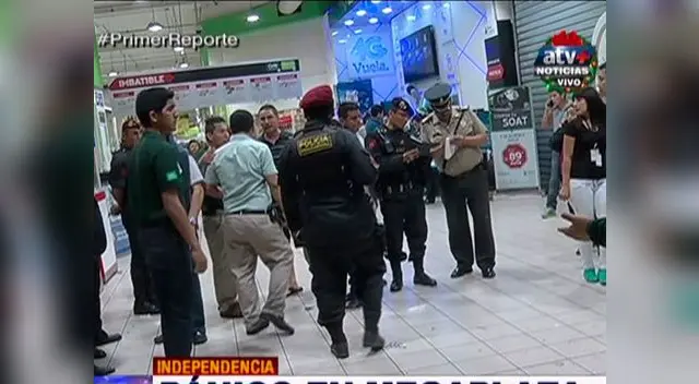 Pánico se apoderó de comensales. Policía descartó que se haya registrado saqueo Pánico se apoderó de comensales. Policía descartó que se haya registrado saqueo