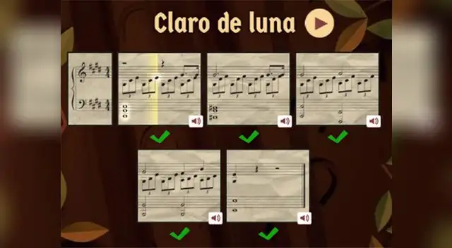 Claro de Luna de Beethoven, completado.
