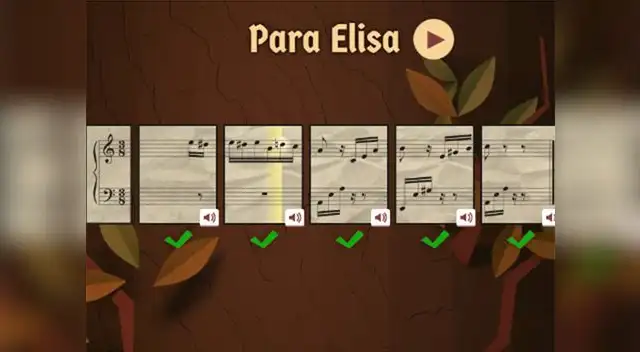 Para Elisa, de Beethoven, aparece en el doodle.