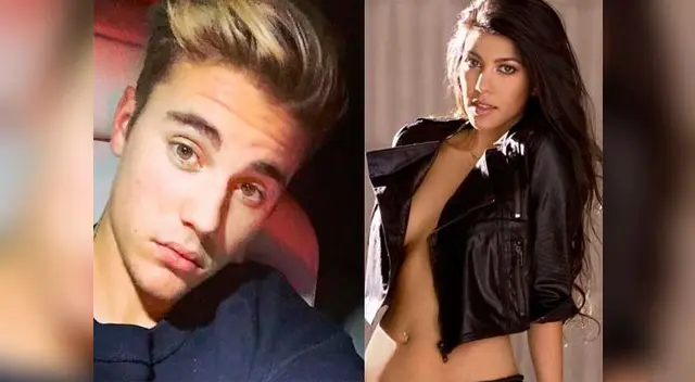 Justin Bieber y Kourtney Kardashian.