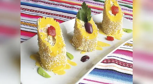 Dale un gusto especial a la causa con un poco de perejil picado.