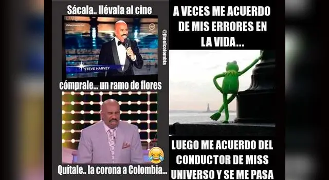 Memes que ironizan a Miss Colombia.