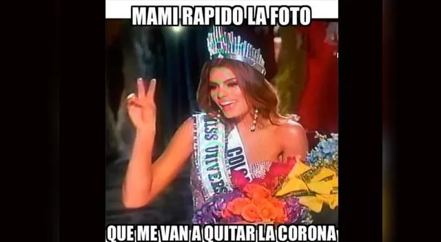 Memes que ironizan a Miss Colombia.