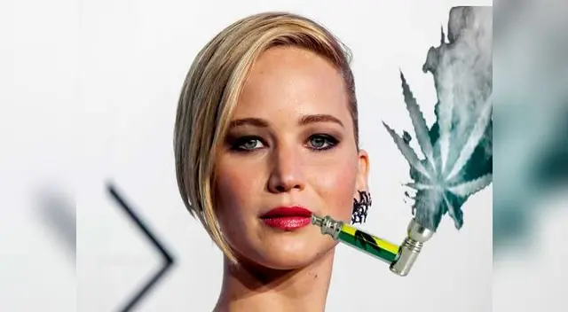 Jennifer Lawrence probó el 'bong'.
