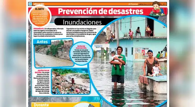 Prevención de desastres: inundaciones.
