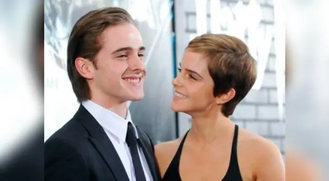 Emma Watson y su hermano.