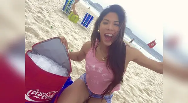 Feliz en playas brasileñas.